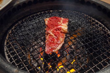Sigorta primi ham Wagyu Japon sığır sıcak ızgara