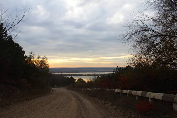 gün batımı ve yol