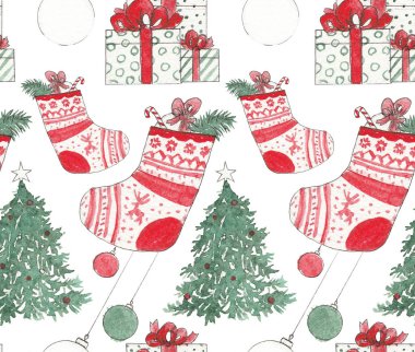 Suluboya Noel deseni