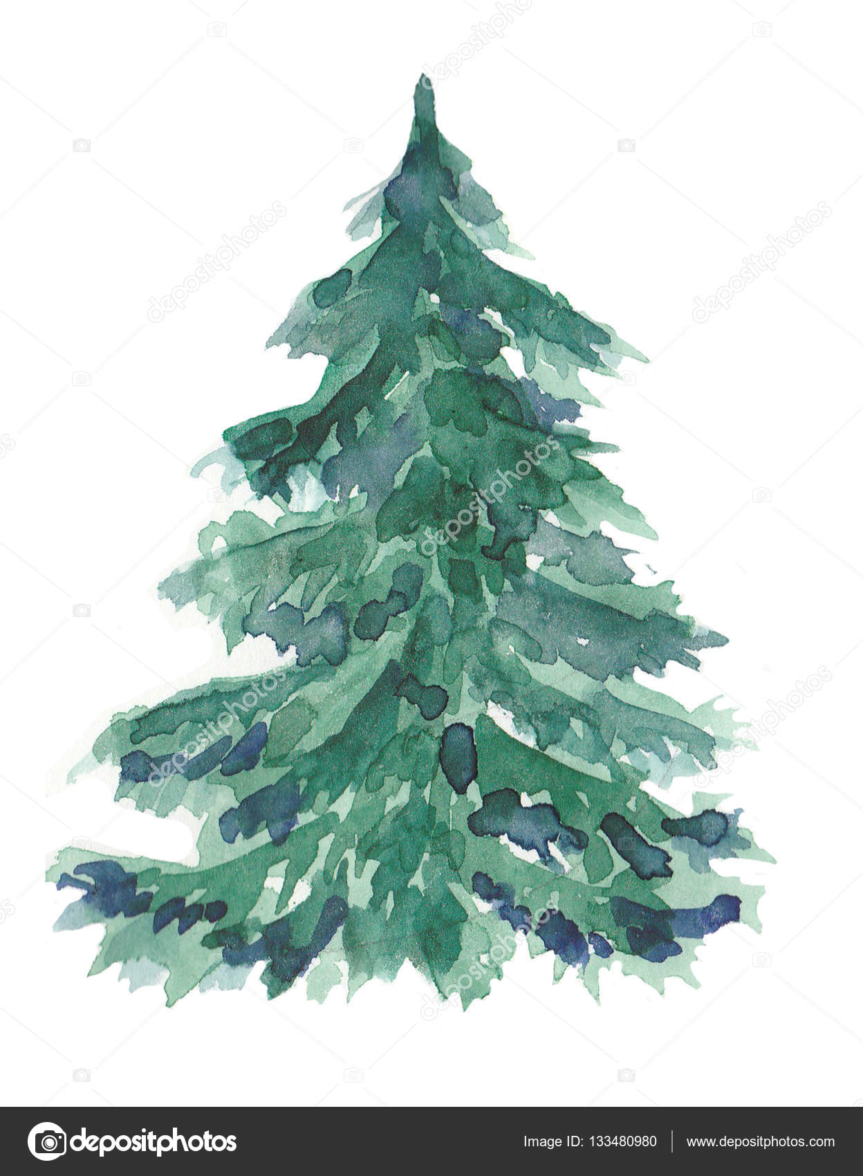 Download Watercolor Christmas Trees / Christmas Tree Watercolor Watercolor Christmas Tree Watercolor ...