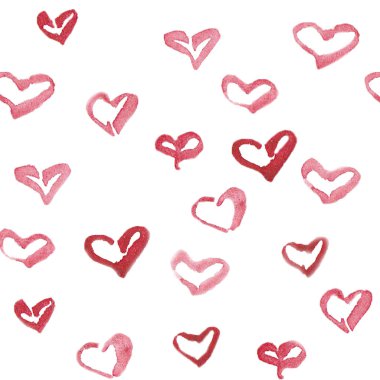 Sevgililer günü kalpleri ile desen