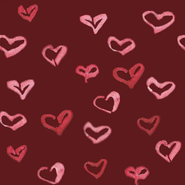 Sevgililer günü kalpleri ile desen