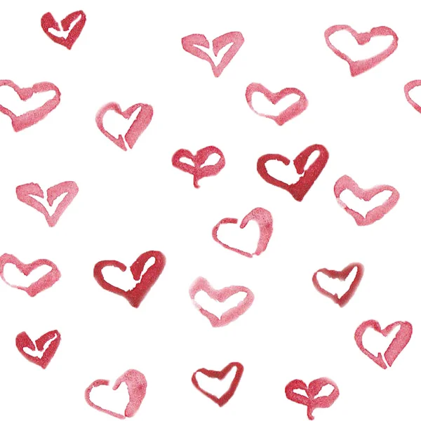 Sevgililer günü kalpleri ile desen