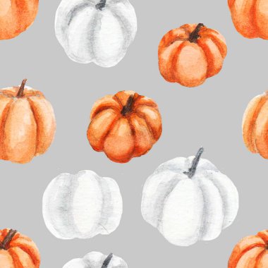 Suluboya balkabakları kusursuz desen