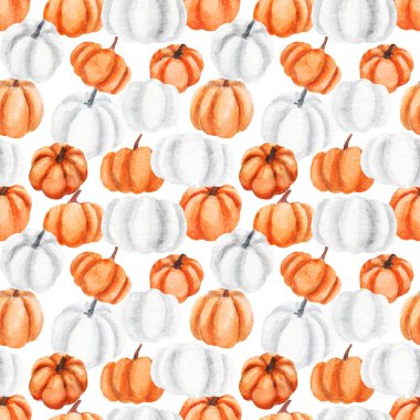 Suluboya balkabakları kusursuz desen