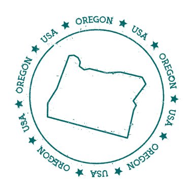 Oregon vector map. clipart