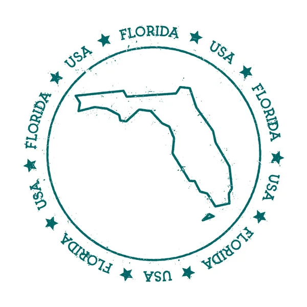 Florida mapa vetorial . — Vetor de Stock