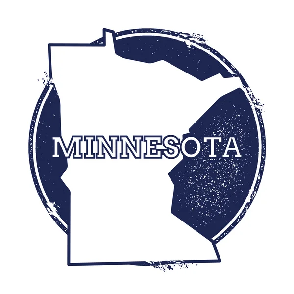 Carte vectorielle Minnesota . — Image vectorielle