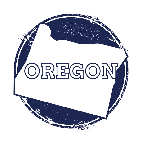 Oregon vectorkaart. — Stockvector