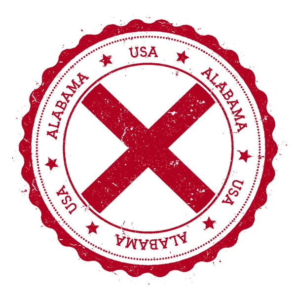 Vlag van Alabama. — Stockvector