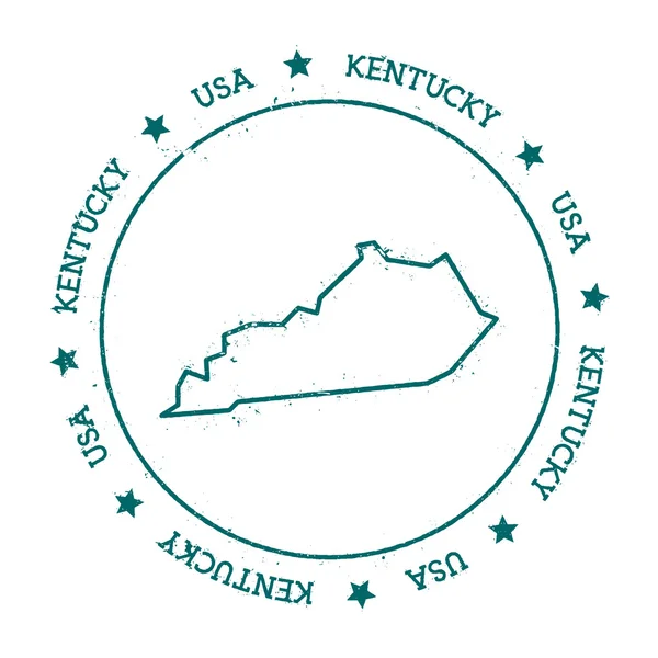 Mapa vetorial de Kentucky . — Vetor de Stock