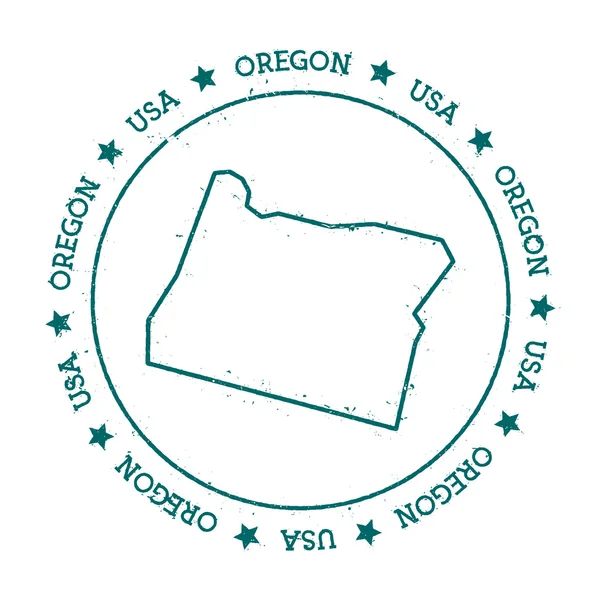 Oregon vectorkaart. — Stockvector