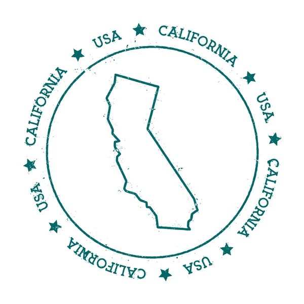 Californië vector kaart. — Stockvector