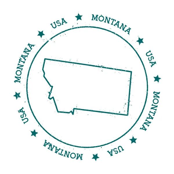 Mappa vettoriale Montana . — Vettoriale Stock