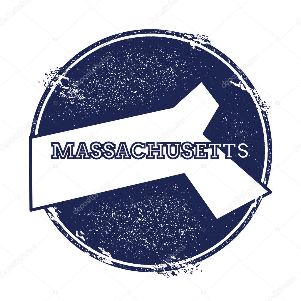 Massachusetts vector map.