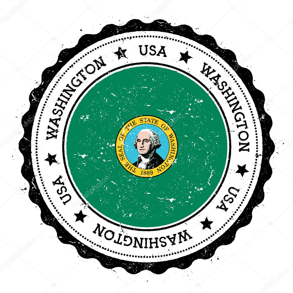 Washington flag badge.