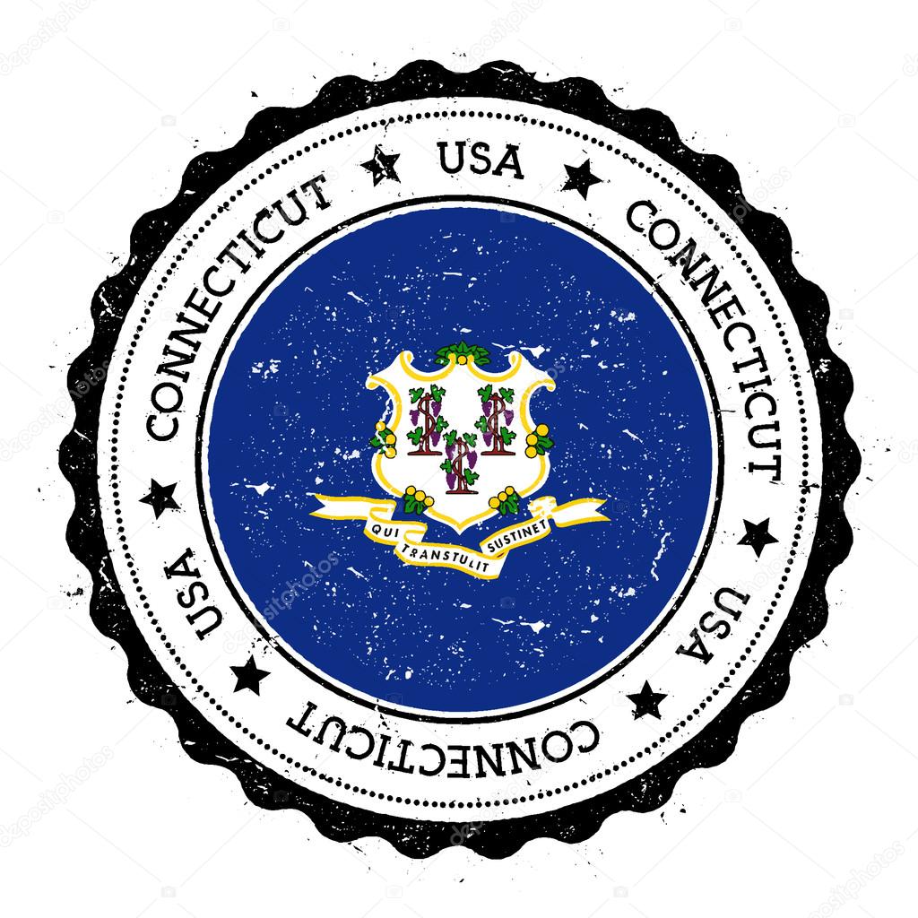 Connecticut flag badge.