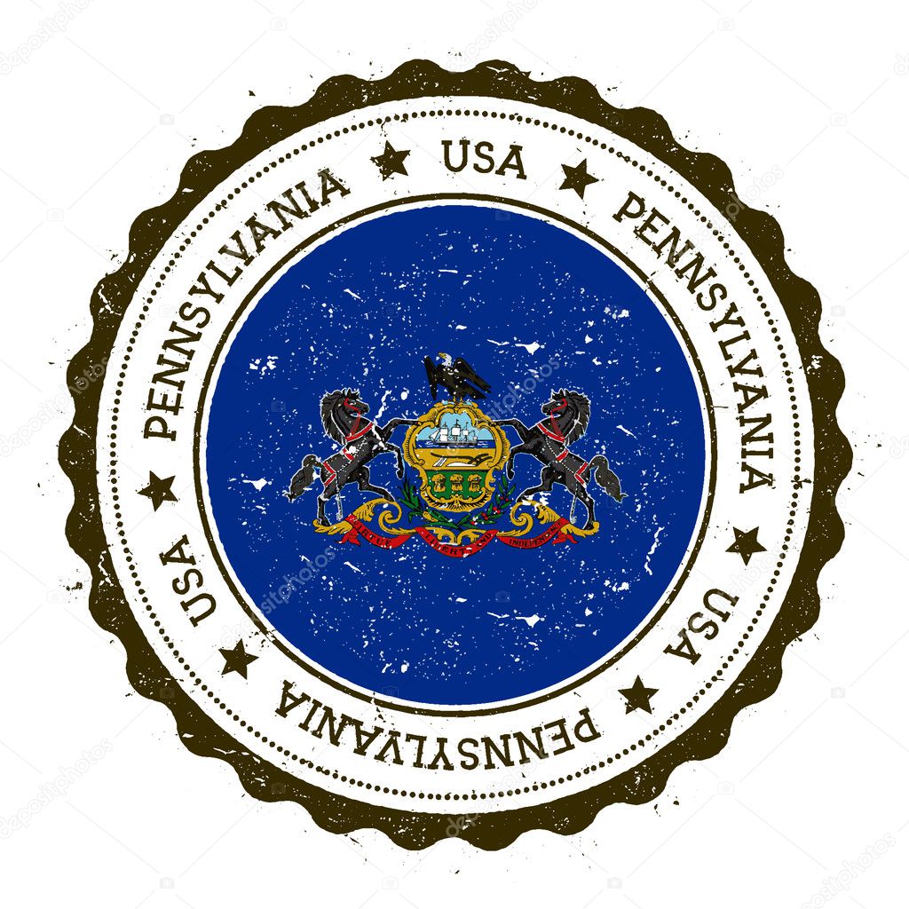 Pennsylvania flag badge.