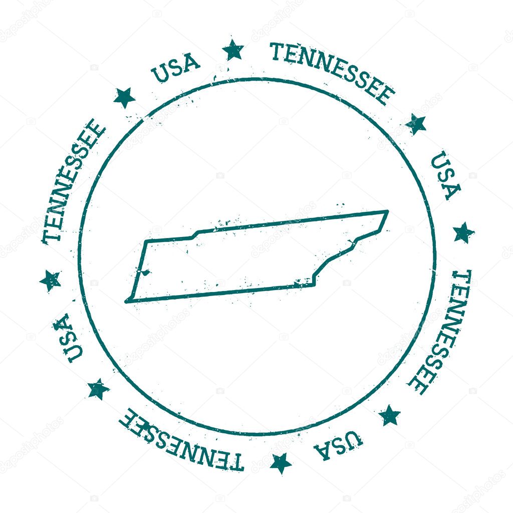 Tennessee vector map.