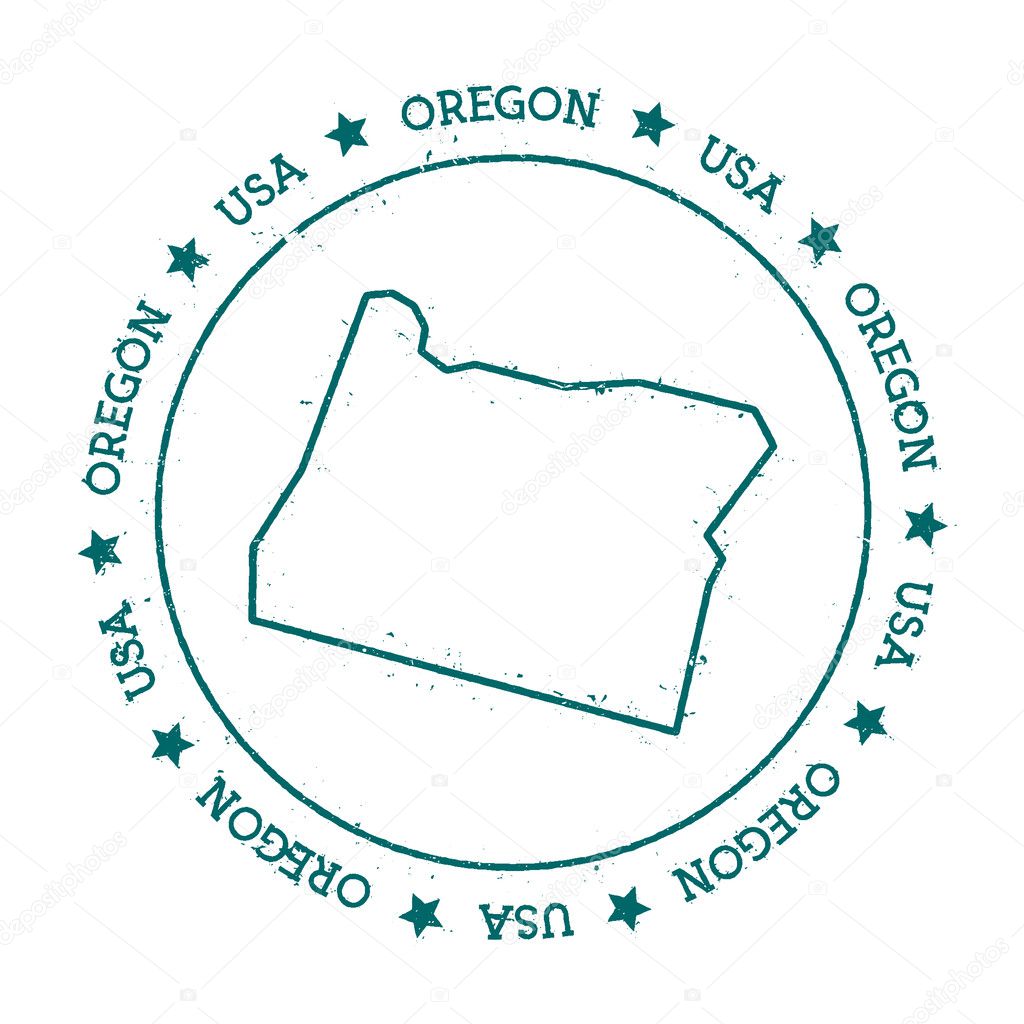 Oregon vector map.