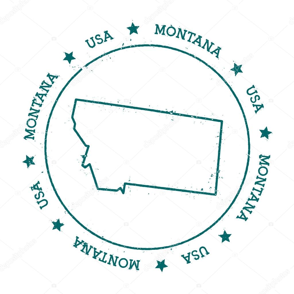 Montana vector map.