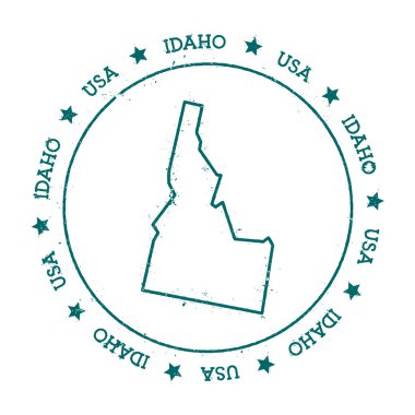 Idaho vektör harita.