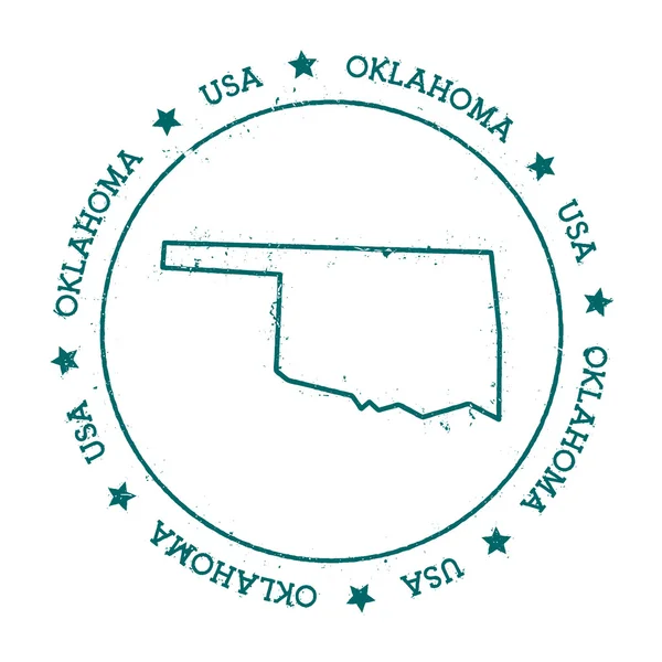 Oklahoma vectorkaart. — Stockvector