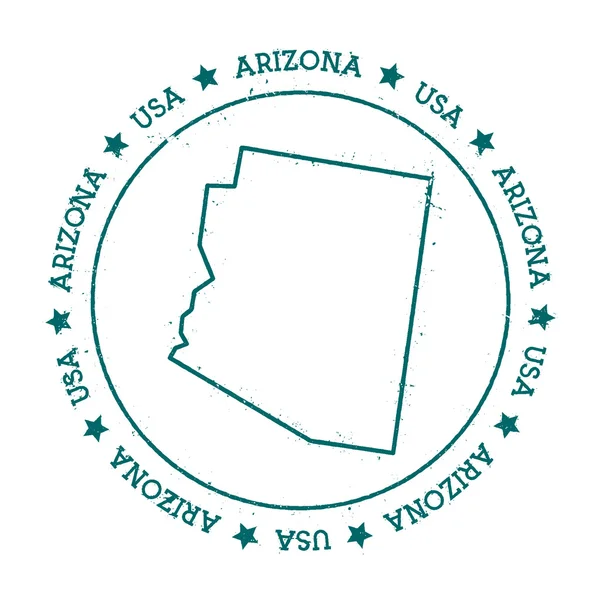 Arizona vector kaart. — Stockvector