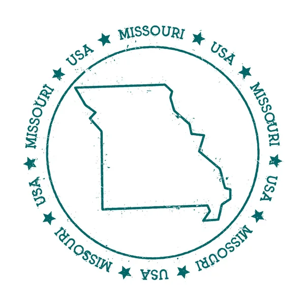 Mapa vectorial Missouri . — Vector de stock