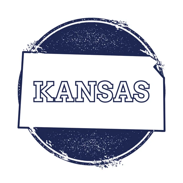 Kansas vectorkaart. — Stockvector