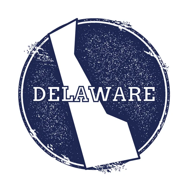 Carte vectorielle Delaware . — Image vectorielle