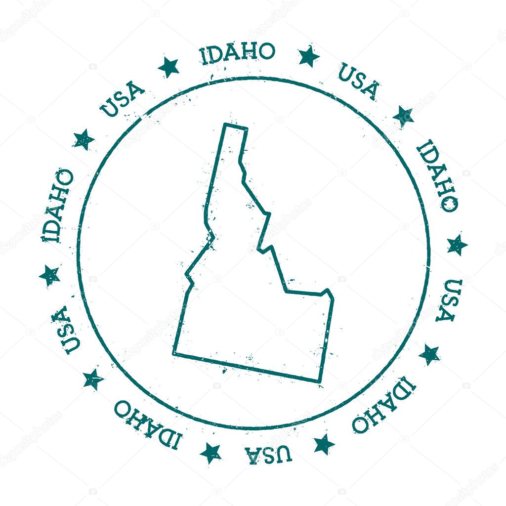 Idaho vector map.