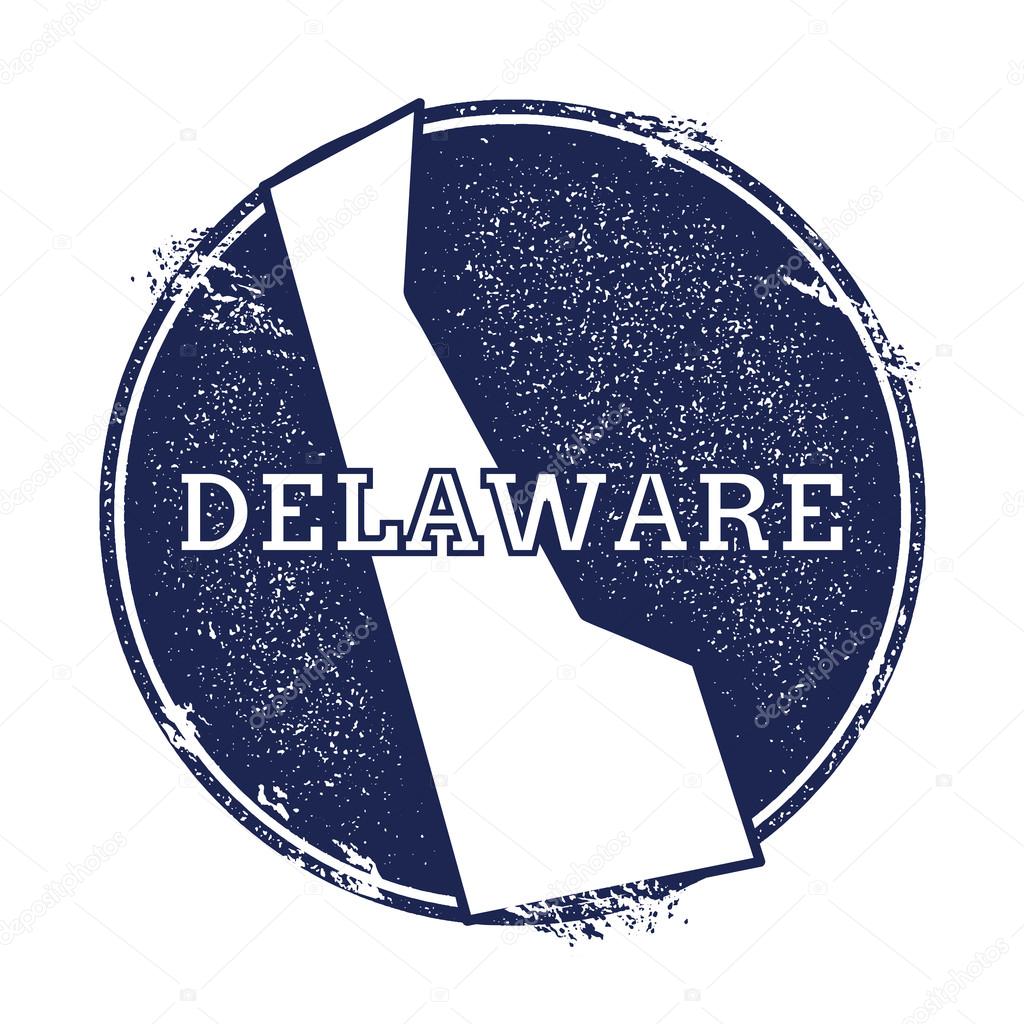 Delaware vector map.