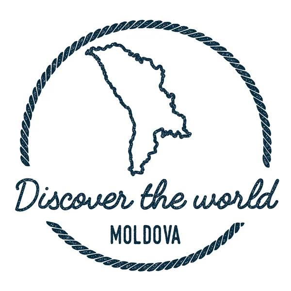 Moldavia, Esquema del Mapa . — Vector de stock