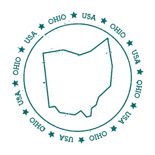 Ohio vector kaart. — Stockvector