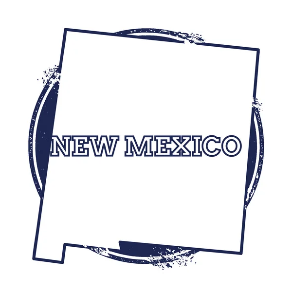 New Mexico vector kaart. — Stockvector