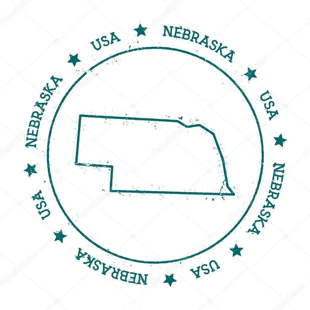Nebraska vector map.