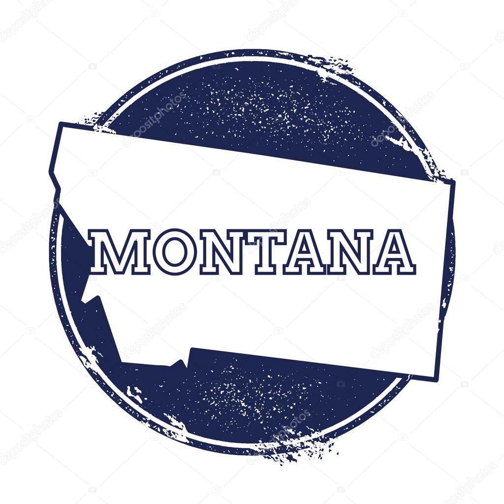 Montana vector map.