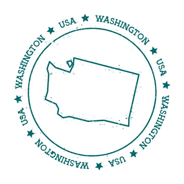 Washington vector kaart. — Stockvector