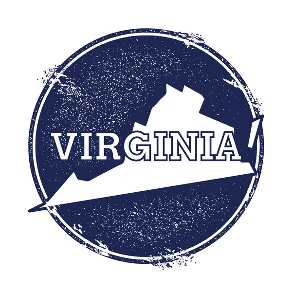 Carte vectorielle Virginie . — Image vectorielle