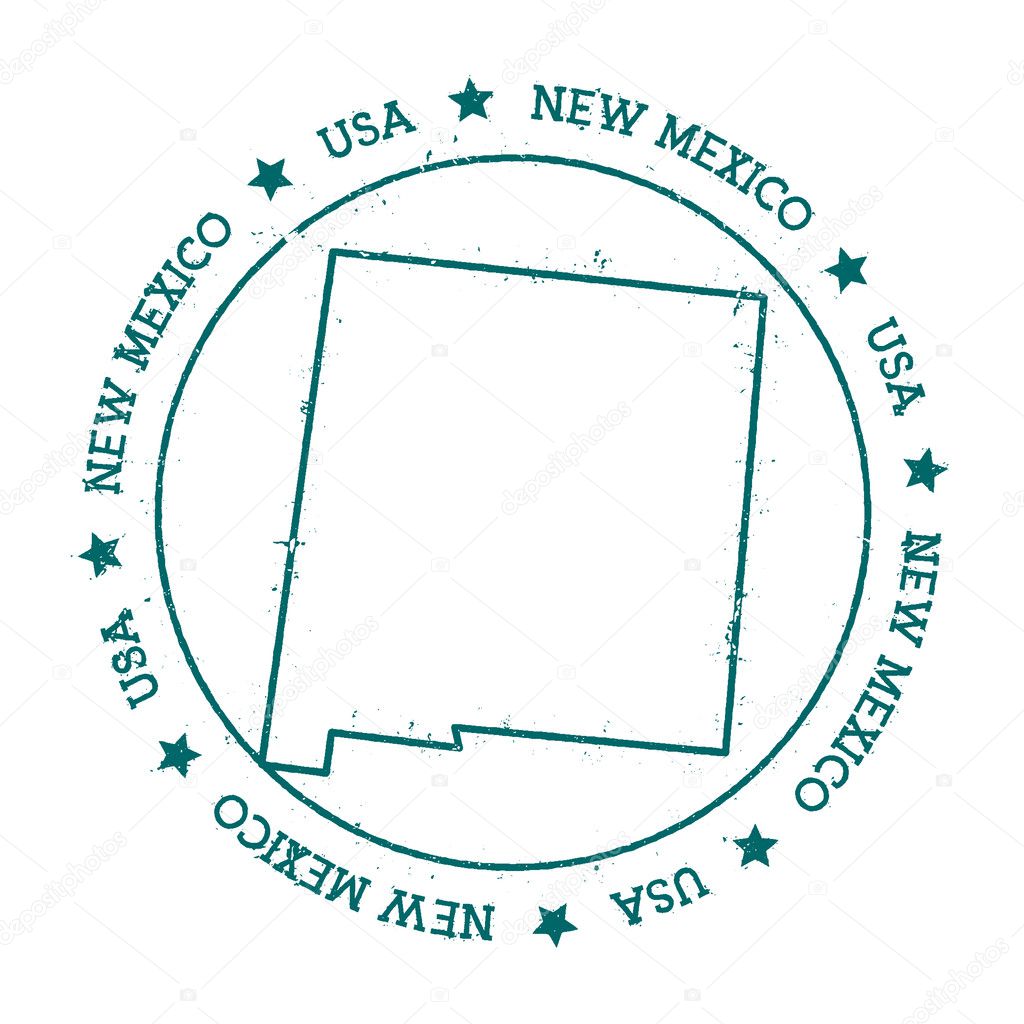 New Mexico vector map.