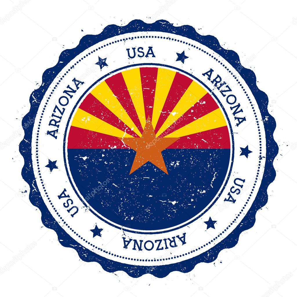 Arizona flag badge.