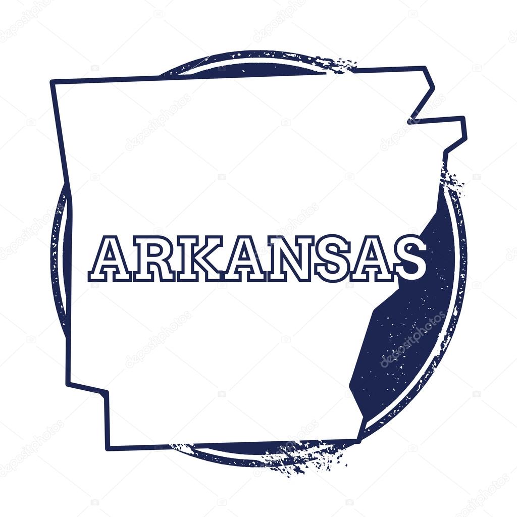 Arkansas vector map.