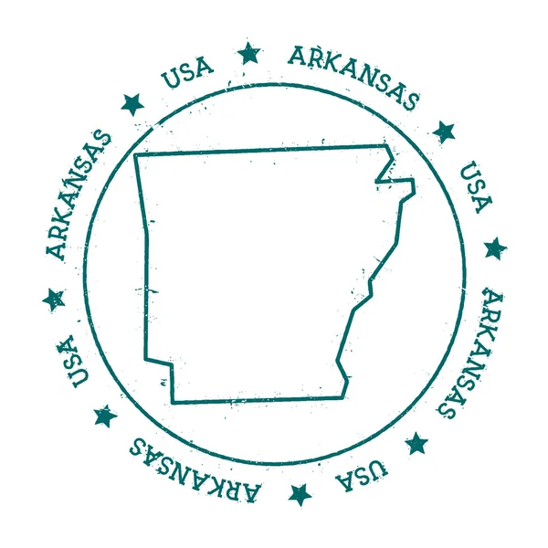 Arkansas vektor karta. — Stock vektor