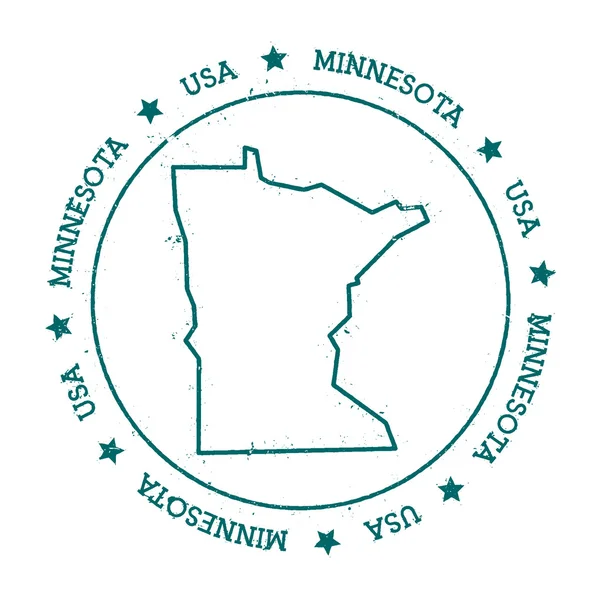 Minnesota vector kaart. — Stockvector