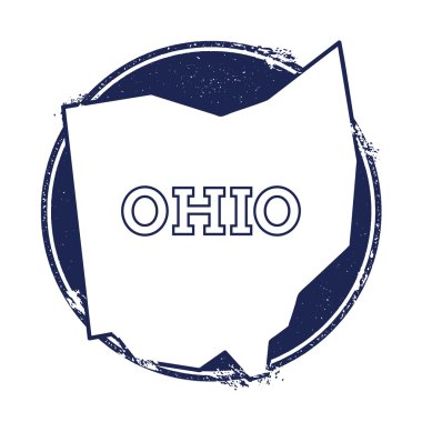 Ohio vektör harita.