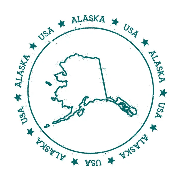 Alaska vector kaart. — Stockvector