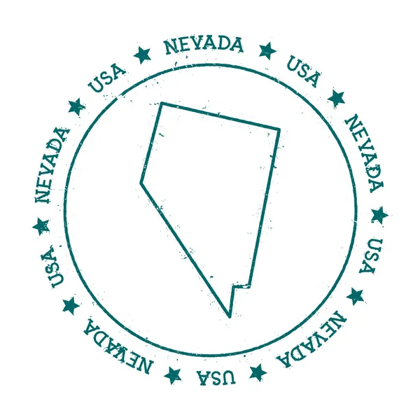 Nevada vector kaart. — Stockvector