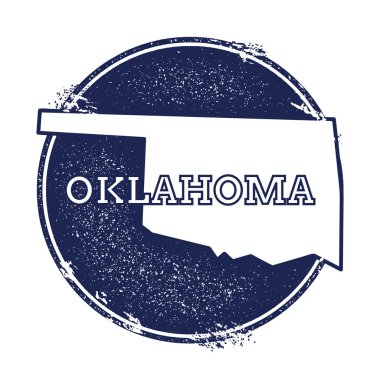Oklahoma vektör haritası.