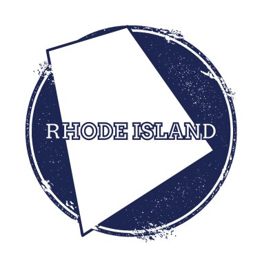 Rhode Island vektör harita.